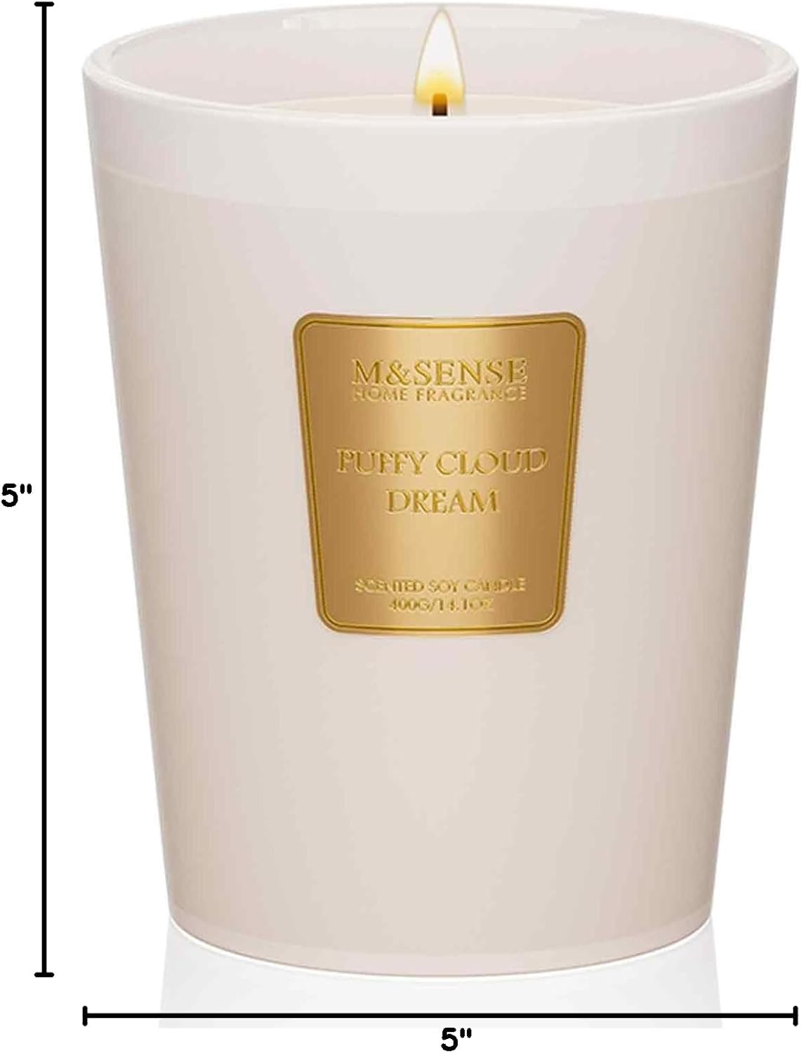 M&SENSE Jasmine Candles Highly Scented 3 Wick 35oz 150 Hours Burn Extra Large Jar Candles for Women, Natural Soy Wax Aromatherapy Candle for Stress Relief, Meditation, Yoga, Spa - Colors B
