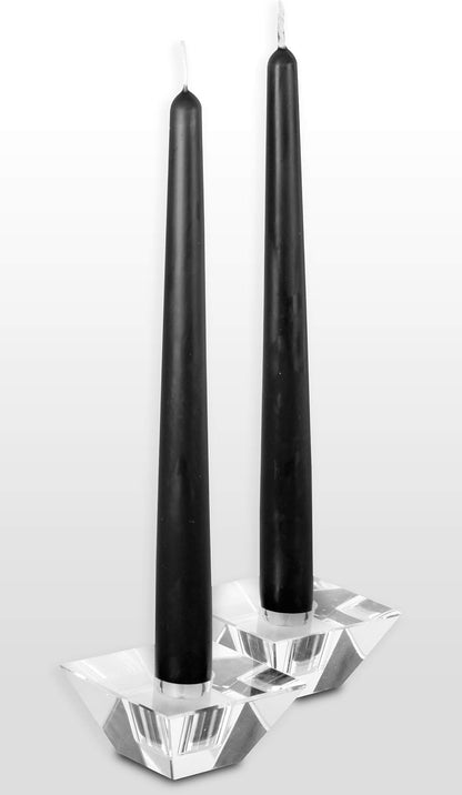 Hyoola Tall Taper Candles - 10 Inch Metallic Gold Unscented Dripless Taper Candles - 8 Hour Burn Time - 4 Pack