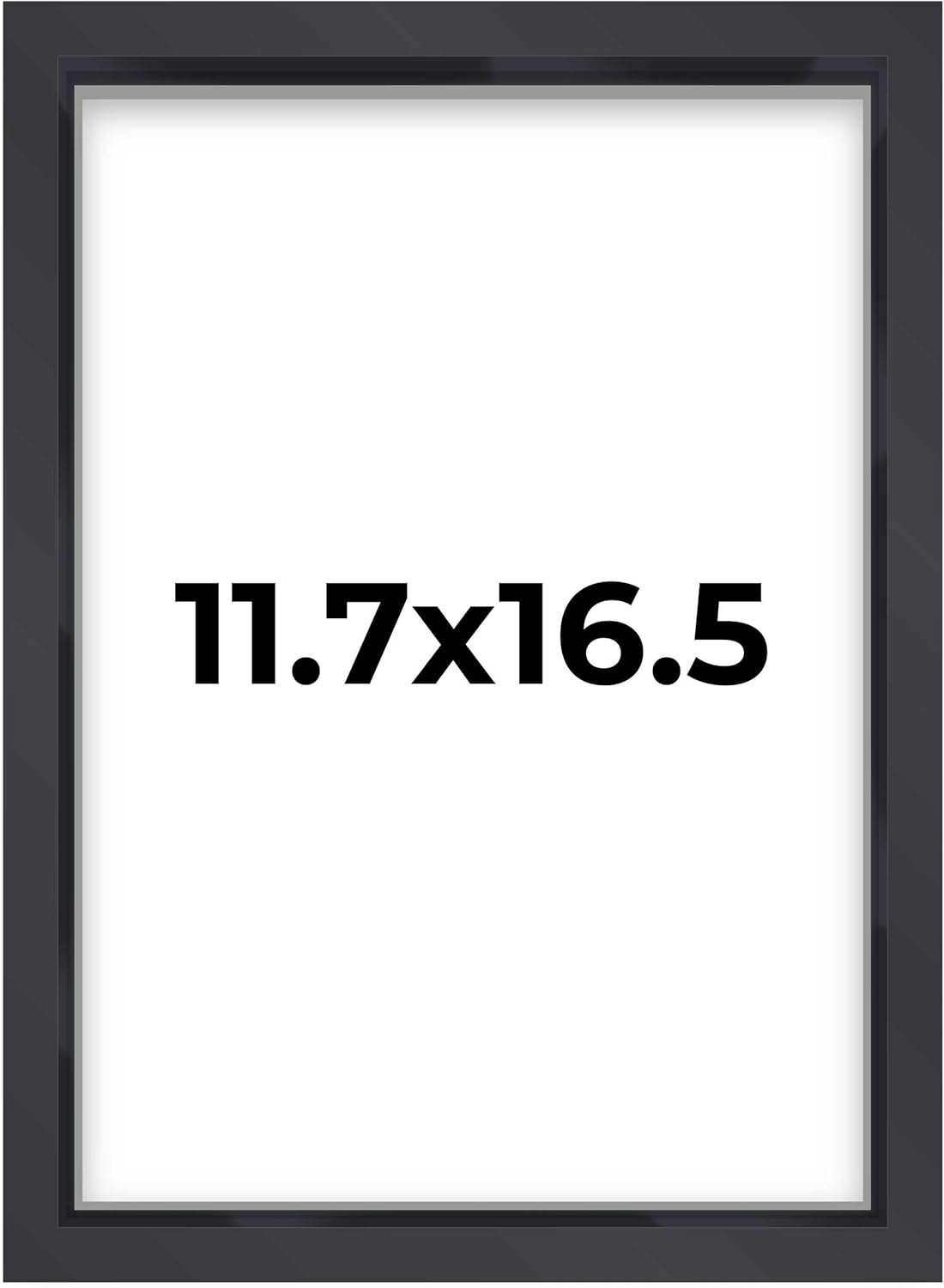 14x14 Shadow Box Black | 3/4" Depth of Usable Space | Solid Wood Pine | Includes UV Resistant Acrylic Plexiglass, Acid-Free Backing & Hanging Hardware | Made to Order in USA - Colors G