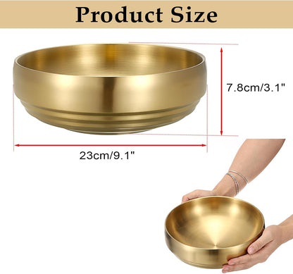 Key Bowl for Entryway Table Decorative Key Dish for Organizing Tabletop Catch All Bowl Gold Fruit Bowls for Kitchen Counter, Coffee Table,7.4 Inches