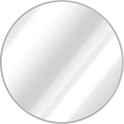 Gold Circle Wall Mirror 24 Inch Round Wall Mirror for Entryways, Washrooms, Living Rooms and More (Gold, 24")