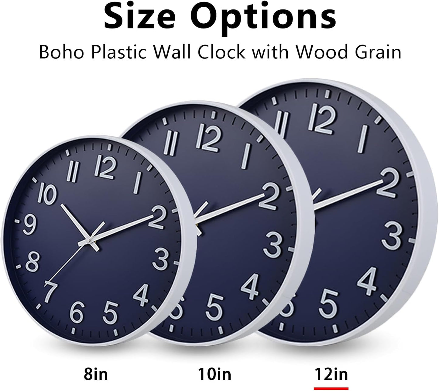 HZDHCLH Wall Clocks Battery Operated,12 inch Silent Non Ticking Modern Wall Clock for Living Room Bedroom Kitchen Office Classroom Decor (Olive Green and Gold)