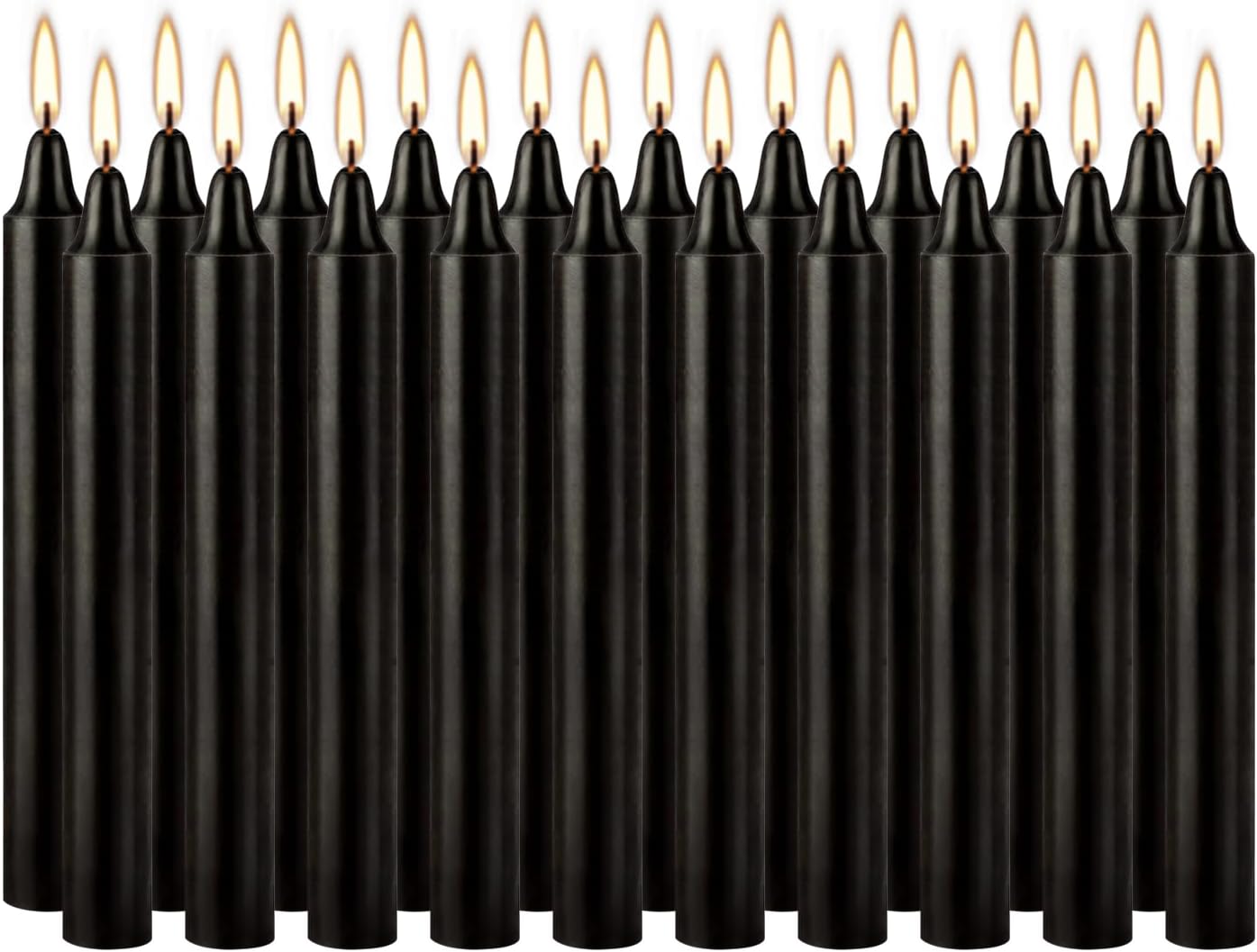 30-Pack 10-Color Taper Candles - 10 Inch Dripless & 10-Hour Burn｜Wedding/Birthday/Home Decor with Premium Wax