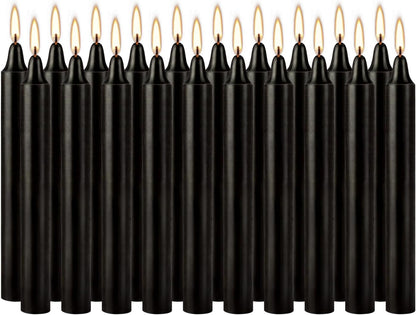 30-Pack 10-Color Taper Candles - 10 Inch Dripless & 10-Hour Burn｜Wedding/Birthday/Home Decor with Premium Wax