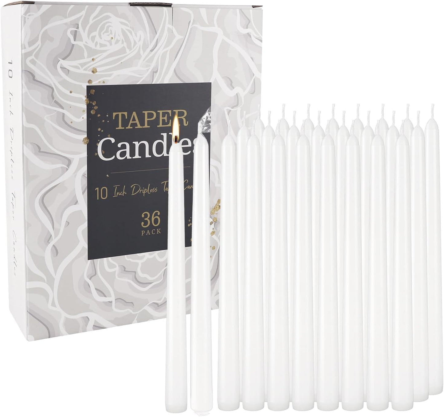 YOROXRG 40 Pack Spell Chime Candles-4 Inch Multi-Colored Taper Candles Sticks-for Home Decor Kitchen Decor Wedding Decoration-10 Colours