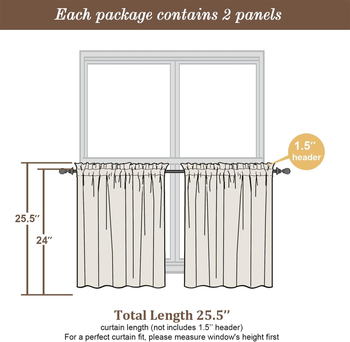 Chyhomenyc Sheer White Valances for Windows 2 Pack, Small Window Curtains for Living Room Bathroom Cafe Laundry Basement, Modern Top Dual Rod Pocket Voile Curtain, 42W x 14L inches, White - Colors B