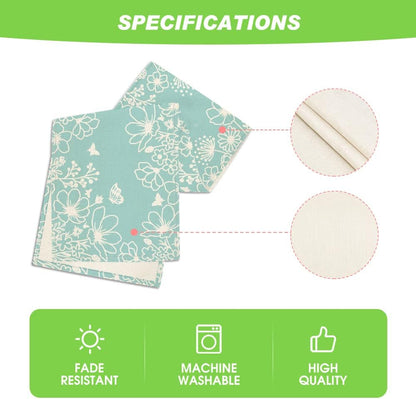 Artoid Mode Pink Bloom Flowers Butterfly Spring Table Runner, Seasonal Holiday Kitchen Dining Table Decoration for Home Party Indoor 13x72 Inch