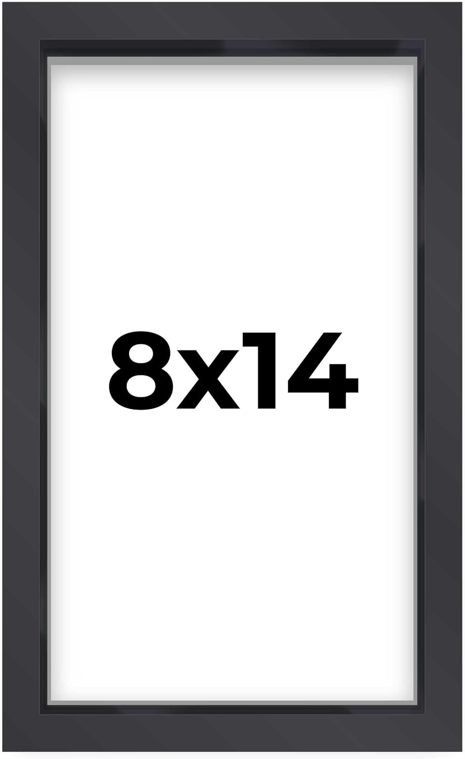 14x14 Shadow Box Black | 3/4" Depth of Usable Space | Solid Wood Pine | Includes UV Resistant Acrylic Plexiglass, Acid-Free Backing & Hanging Hardware | Made to Order in USA - Colors D