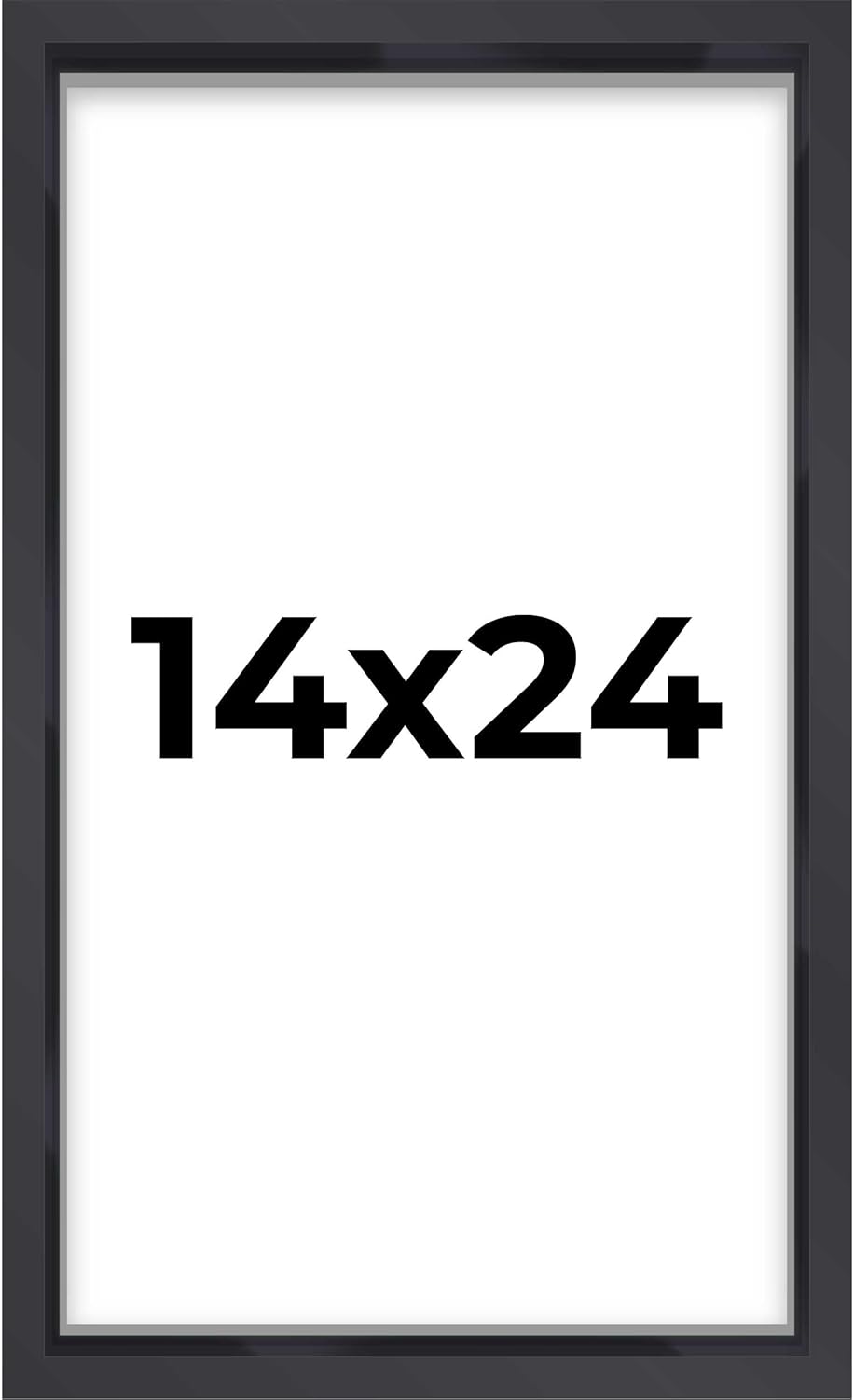 14x14 Shadow Box Black | 3/4" Depth of Usable Space | Solid Wood Pine | Includes UV Resistant Acrylic Plexiglass, Acid-Free Backing & Hanging Hardware | Made to Order in USA - Colors A