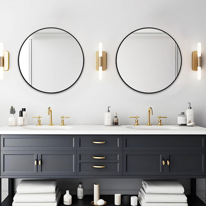 Fabuday Black Circle Mirror for Wall 20 inch - Round Mirrors for Bathroom, Entryway, Living Room, Hallway, Bedroom Decor, Small Matte Framed