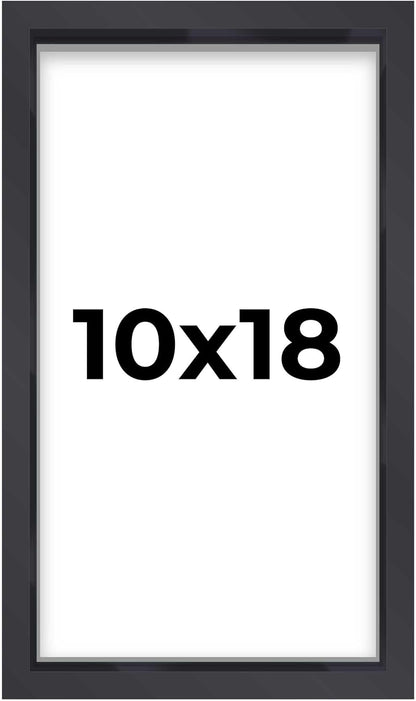14x14 Shadow Box Black | 3/4" Depth of Usable Space | Solid Wood Pine | Includes UV Resistant Acrylic Plexiglass, Acid-Free Backing & Hanging Hardware | Made to Order in USA - Colors E