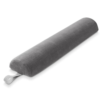 Saloniture Half Round Massage Table Bolster Pillow Pad - 26 x 6 x 3 Inch - Black