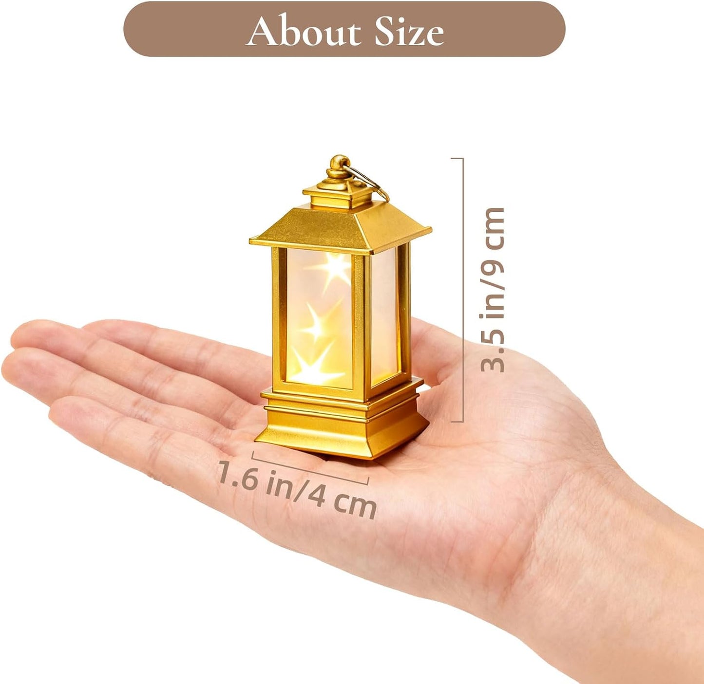 Black Lanterns Decorative Indoor: 24 Pcs Starlight Mini LED Lantern for Centerpiece Table Decorations Halloween Christmas Wedding Party Camping Decor