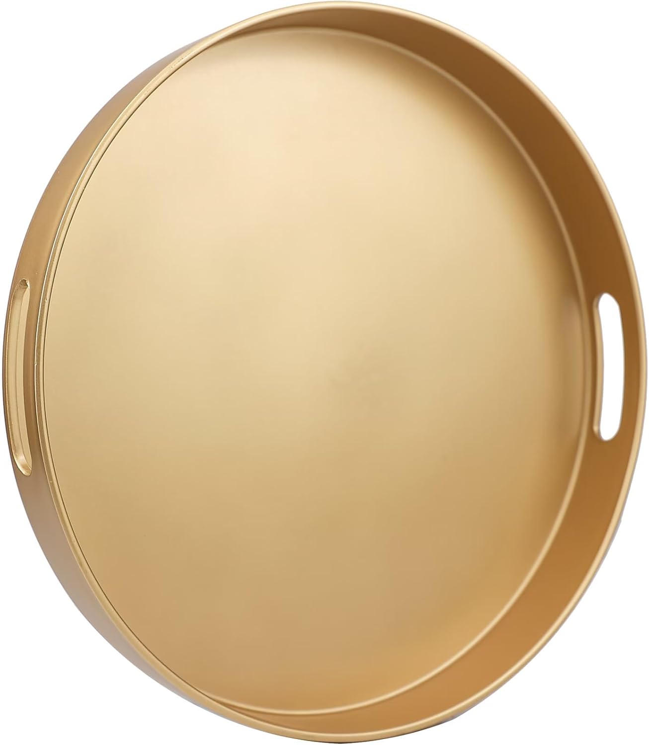 Green Decorative Tray with Handles, Versatile Serving Tray for Coffee Table, Ottoman, Ideal for Serving, Displaying, Organizing, 15.7"*10.2"*1.57"