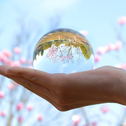 LONGWIN 50mm(2 inch) K9 Photography Solid Crystal Glass Ball Sphere with Free Stand Suncatcher (Clear)