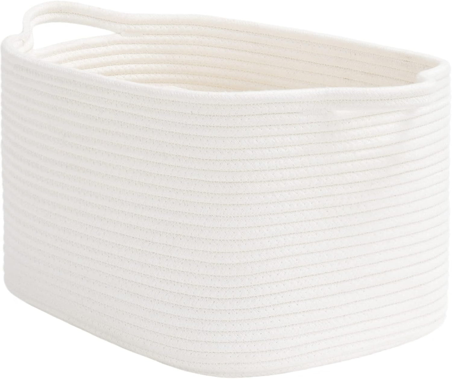 Goodpick Cube Storage Bins - Towel, Book, Cloth, Shoes, Closet Shelf Woven Baskets for Office, Baby Laundry, Toys, 13''x10''x9''
