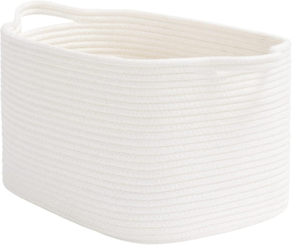 Goodpick Cube Storage Bins - Towel, Book, Cloth, Shoes, Closet Shelf Woven Baskets for Office, Baby Laundry, Toys, 13''x10''x9''