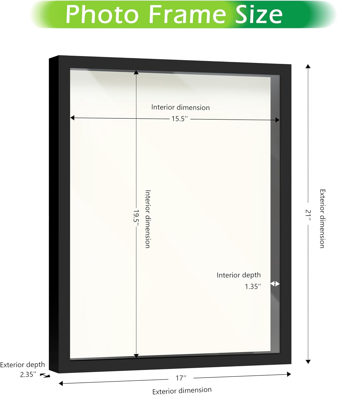 FrameWorks 11” x 14” Dark Oak Wooden Shadow Box Frame – Display Case with Soft Felt Back, Memory Box with Tempered Glass, Display Box with Elegant White Ball Push Pins, Wooden Flower Box