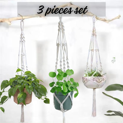 feedee Macrame Plant Hangers Indoor Macrame Hanging Planters for Indoor Plants, 6 Pack Hanging Plant Holders Indoor Hanging, Macromay Plant Hangers for Indoor Plant Hanger, Outdoor Flower Pots Holder