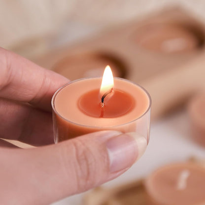 DEYBBY Natural Scented Soy Wax Tealight Candles Bulk, Romantic Rose Aromatherapy Luxury Tea Candle Set of 12-4 Hour Burn Time|Great for Valentine's Day, Birthday