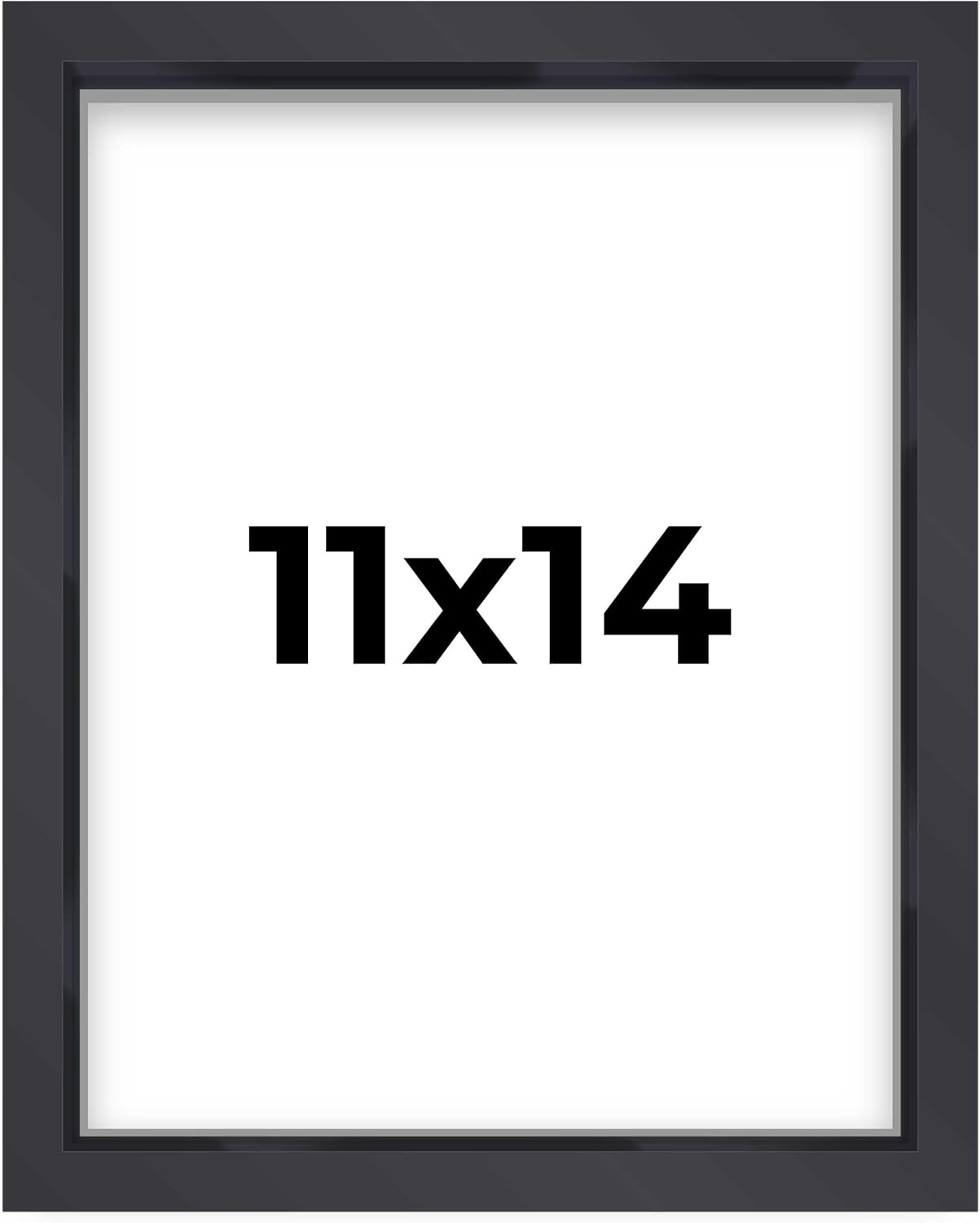 14x14 Shadow Box Black | 3/4" Depth of Usable Space | Solid Wood Pine | Includes UV Resistant Acrylic Plexiglass, Acid-Free Backing & Hanging Hardware | Made to Order in USA - Colors A