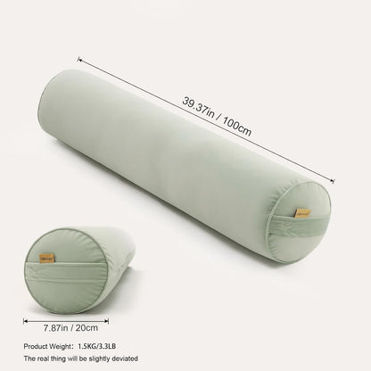 Body Pillow for Adults,Long Round Pillow,Big Cylindrical Pillow,Large Full Bolster Pillows for Side Sleepers (Steel Gray, 47.24"*7.87")