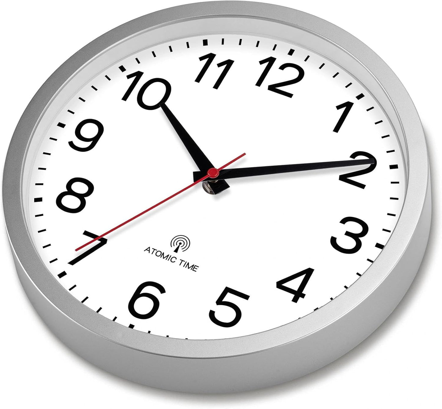 AKCISOT Wall Clock, Modern Small Wall Clocks Battery Operated 8 Inch, Silent Non-Ticking Analog Classic for Office, Home, Bathroom, Kitchen, Bedroom, School(Black)