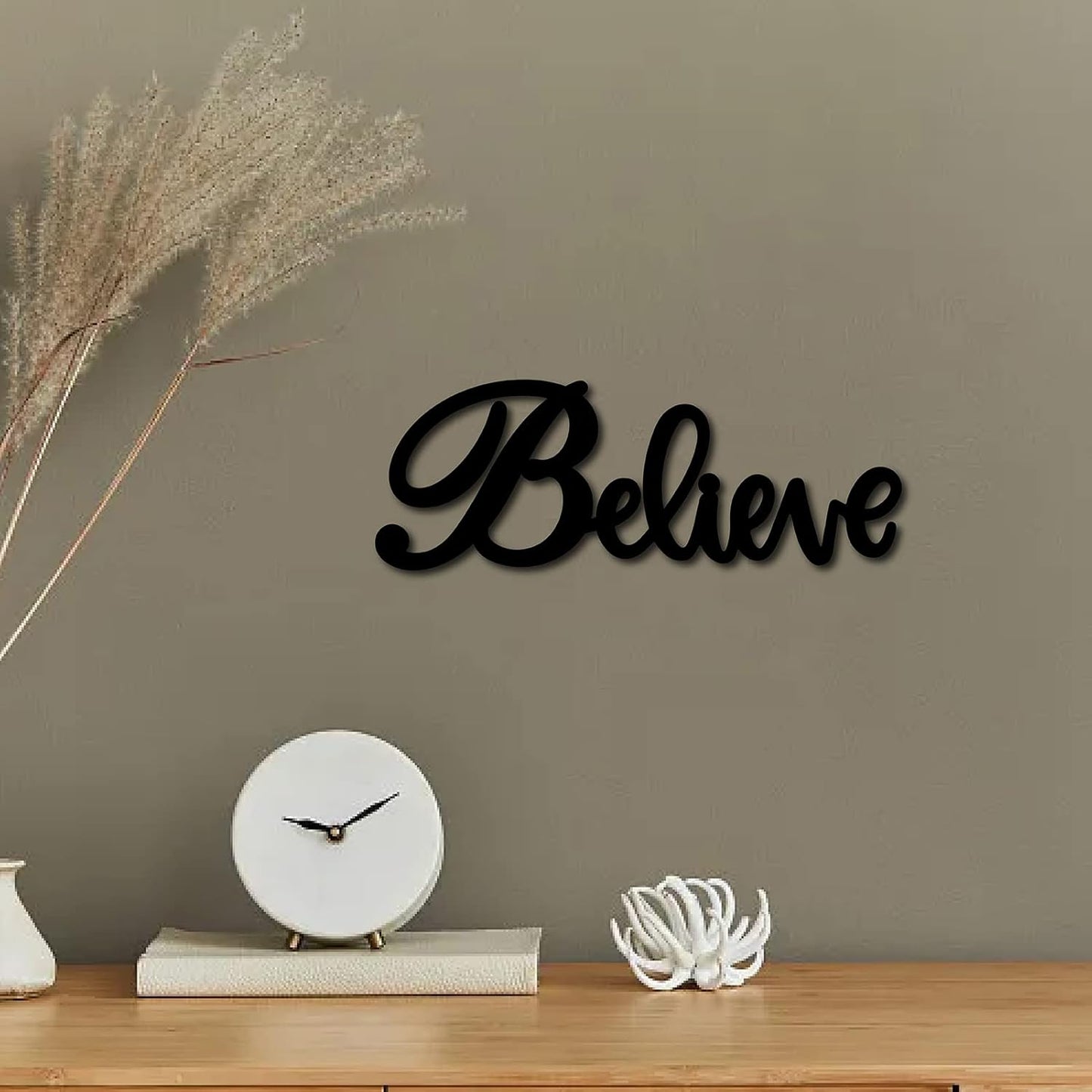 CREATCABIN Welcome Sign Welcome Wood Cutout Wooden Wall Decor Letters Laser Cut Art Unfinished Rustic Decorative DIY for Front Door Home Gallery Porch Coffee Bar Wreath Gift 11.8 x 2.4 Inch