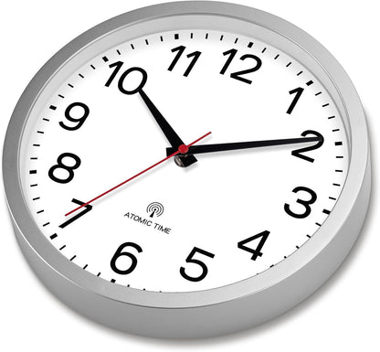 AKCISOT Wall Clock, Modern Small Wall Clocks Battery Operated 8 Inch, Silent Non-Ticking Analog Classic for Office, Home, Bathroom, Kitchen, Bedroom, School(Black)