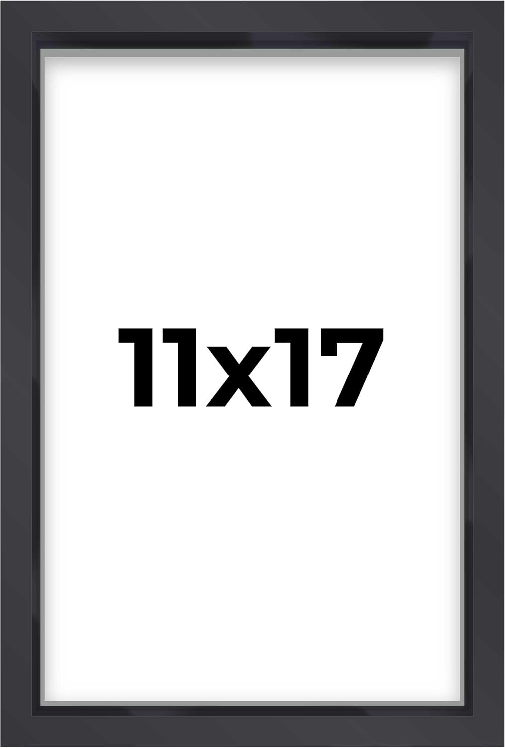 14x14 Shadow Box Black | 3/4" Depth of Usable Space | Solid Wood Pine | Includes UV Resistant Acrylic Plexiglass, Acid-Free Backing & Hanging Hardware | Made to Order in USA - Colors F