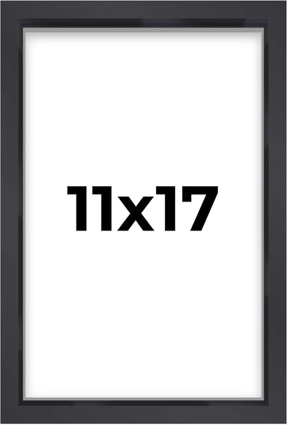 14x14 Shadow Box Black | 3/4" Depth of Usable Space | Solid Wood Pine | Includes UV Resistant Acrylic Plexiglass, Acid-Free Backing & Hanging Hardware | Made to Order in USA - Colors F