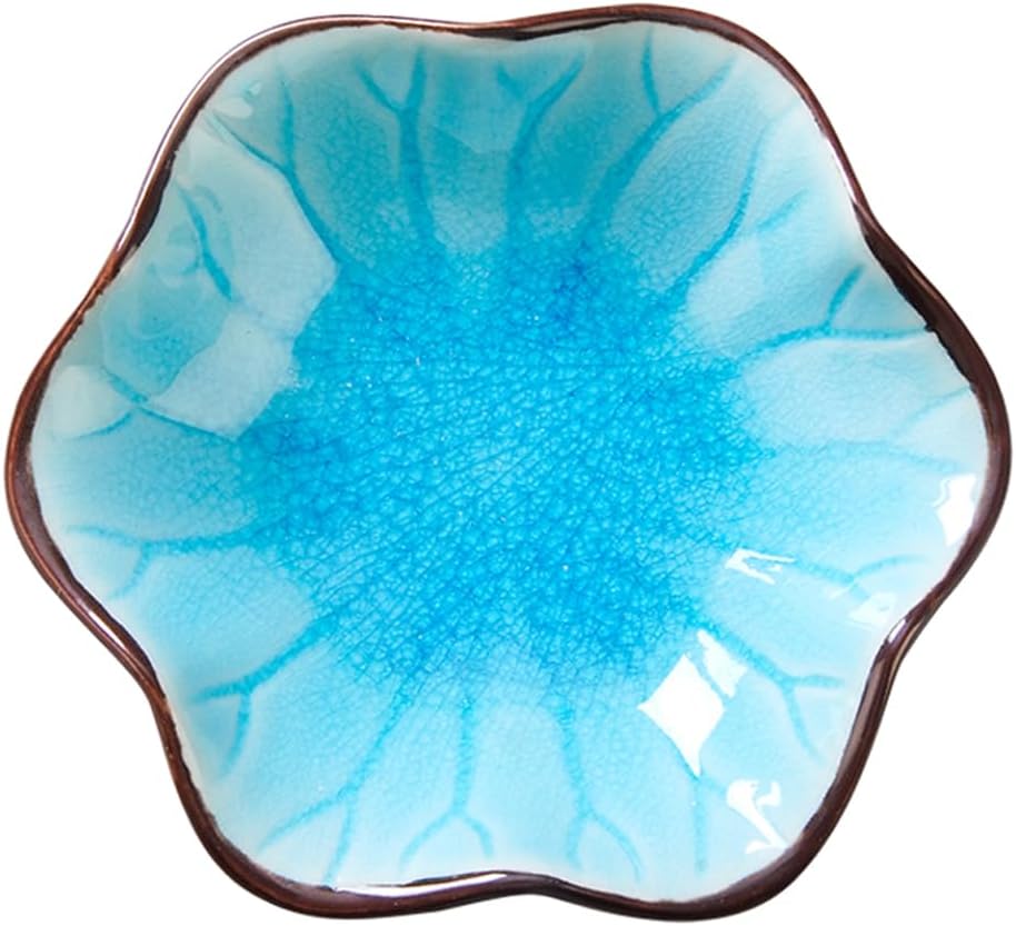 JAMEND CLXP Lotus Leaf Shape Decorative Ring Tray, Small Key Bowl, Ceramic Trinket Tray Jewelry Dish Organizing Necklace Earrings, Home Decoration for Mom Best Friend Sister, Pink.