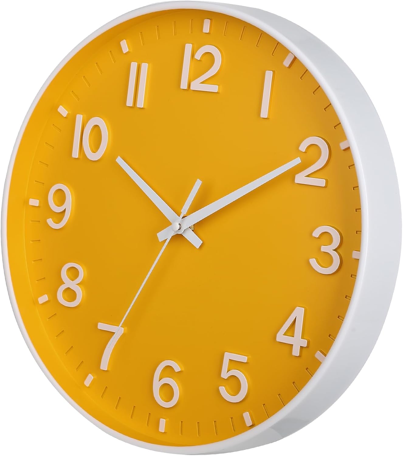 HZDHCLH Wall Clocks Battery Operated,12 inch Silent Non Ticking Modern Wall Clock for Living Room Bedroom Kitchen Office Classroom Decor (Olive Green and Gold)