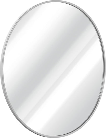 Gold Circle Wall Mirror 24 Inch Round Wall Mirror for Entryways, Washrooms, Living Rooms and More (Gold, 24")