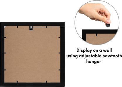 Americanflat 12x18 Poster Frame with Shatter-Resistant Glass - Signature Collection - Gallery-Style Frames Made of Engineered Wood - Photo Frame for Wall Display - Black - Colors C