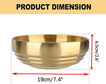 Key Bowl for Entryway Table Decorative Key Dish for Organizing Tabletop Catch All Bowl Gold Fruit Bowls for Kitchen Counter, Coffee Table,7.4 Inches