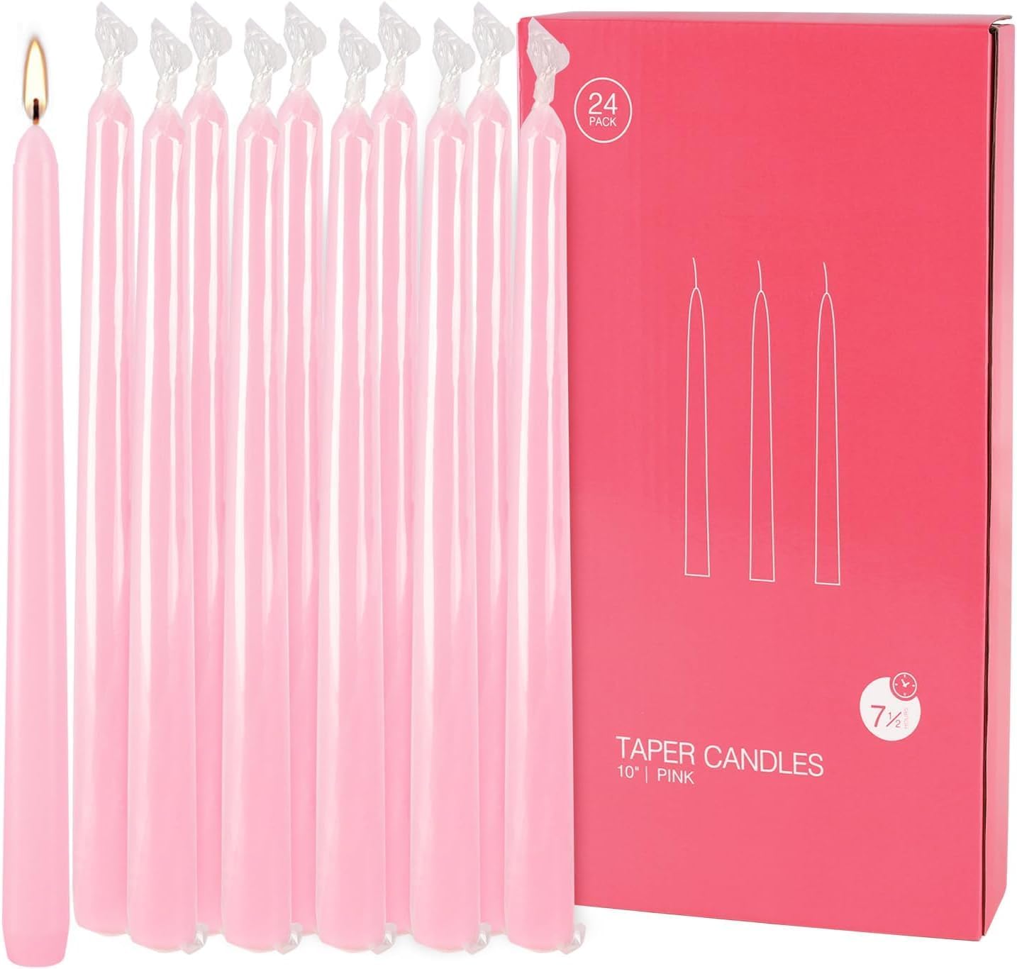 YOROXRG 40 Pack Spell Chime Candles-4 Inch Multi-Colored Taper Candles Sticks-for Home Decor Kitchen Decor Wedding Decoration-10 Colours