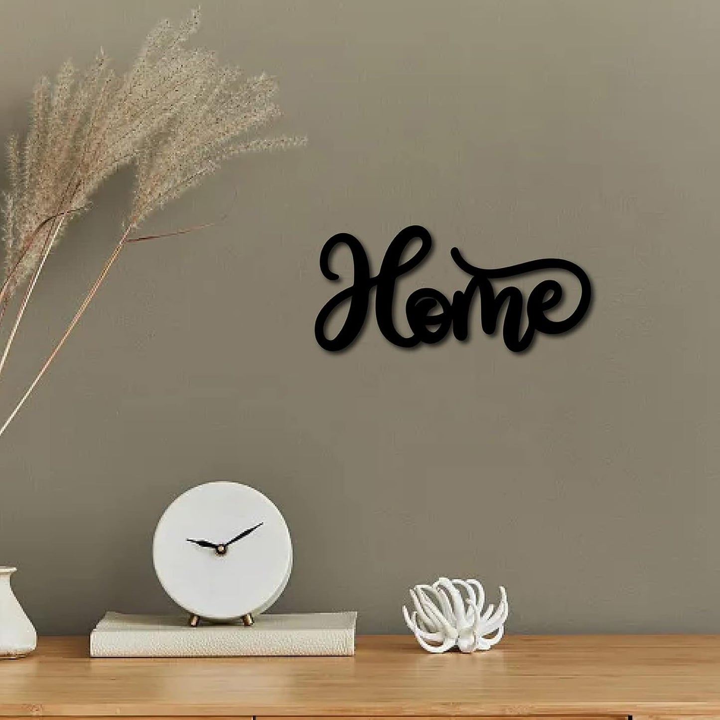 CREATCABIN Welcome Sign Welcome Wood Cutout Wooden Wall Decor Letters Laser Cut Art Unfinished Rustic Decorative DIY for Front Door Home Gallery Porch Coffee Bar Wreath Gift 11.8 x 2.4 Inch