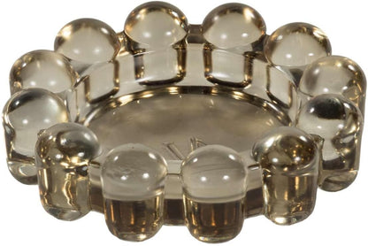 Alice Lane Original Bubble Candle Dish – Chic Smoky Glass Candle Dish for Home Decor – Decorative Modern Candle Holder for Small Candles & Diffusers