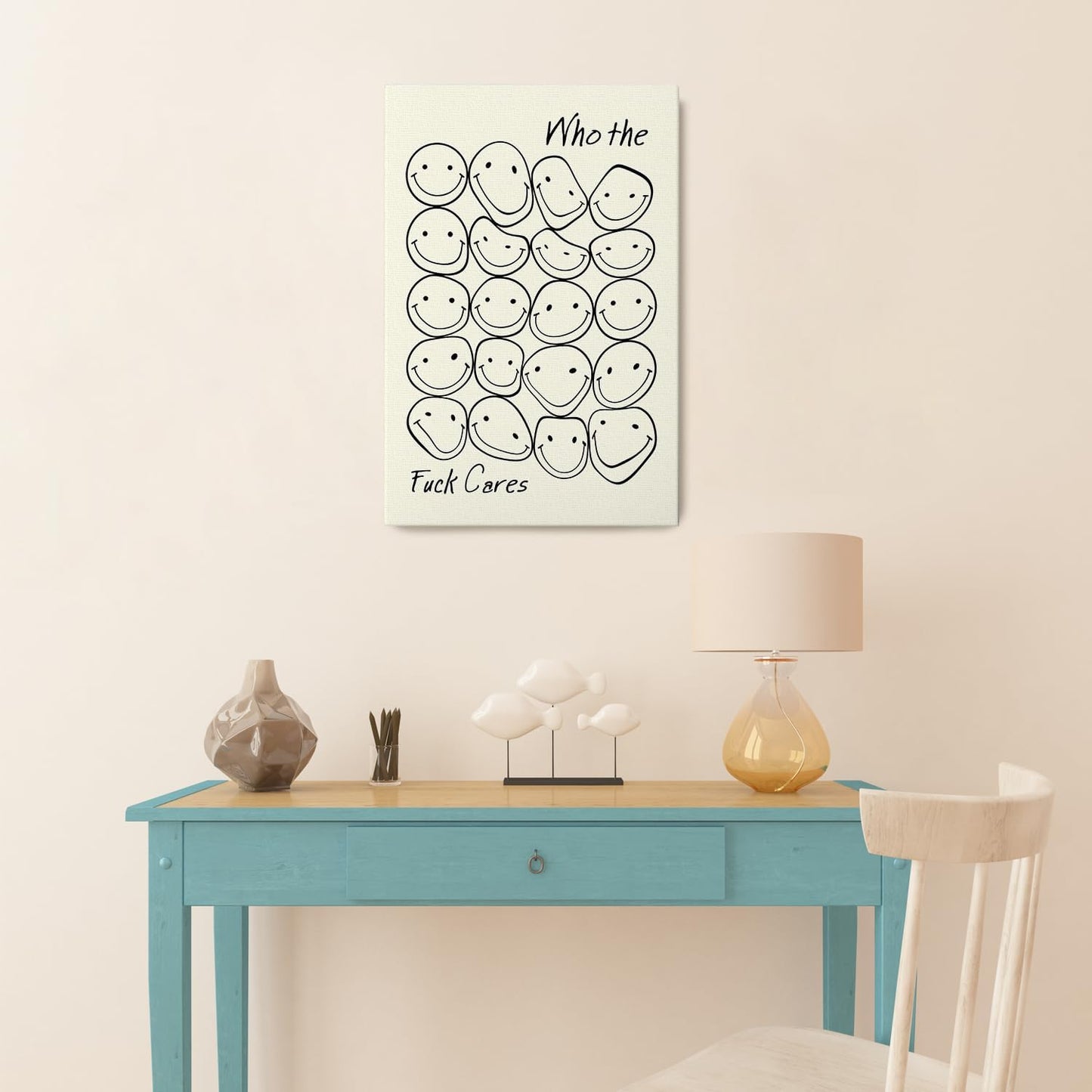 DIHSIEG 12x16 Canvas Wall Art funny bathroom wall art Print Poster Vintage Poster Frameless Floral Can be hung on the Wall Heal Your Heart poster Wall Art Canvas