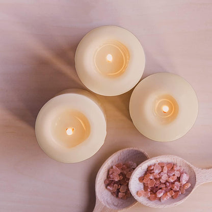 12 Pack Ivory 2x3 Inch Pillar Candles, 22 Hours Unscented Column Candles, Dripless Smokeless Unscented Candles for Home Weddings Restaurant Spa Church and Emergency