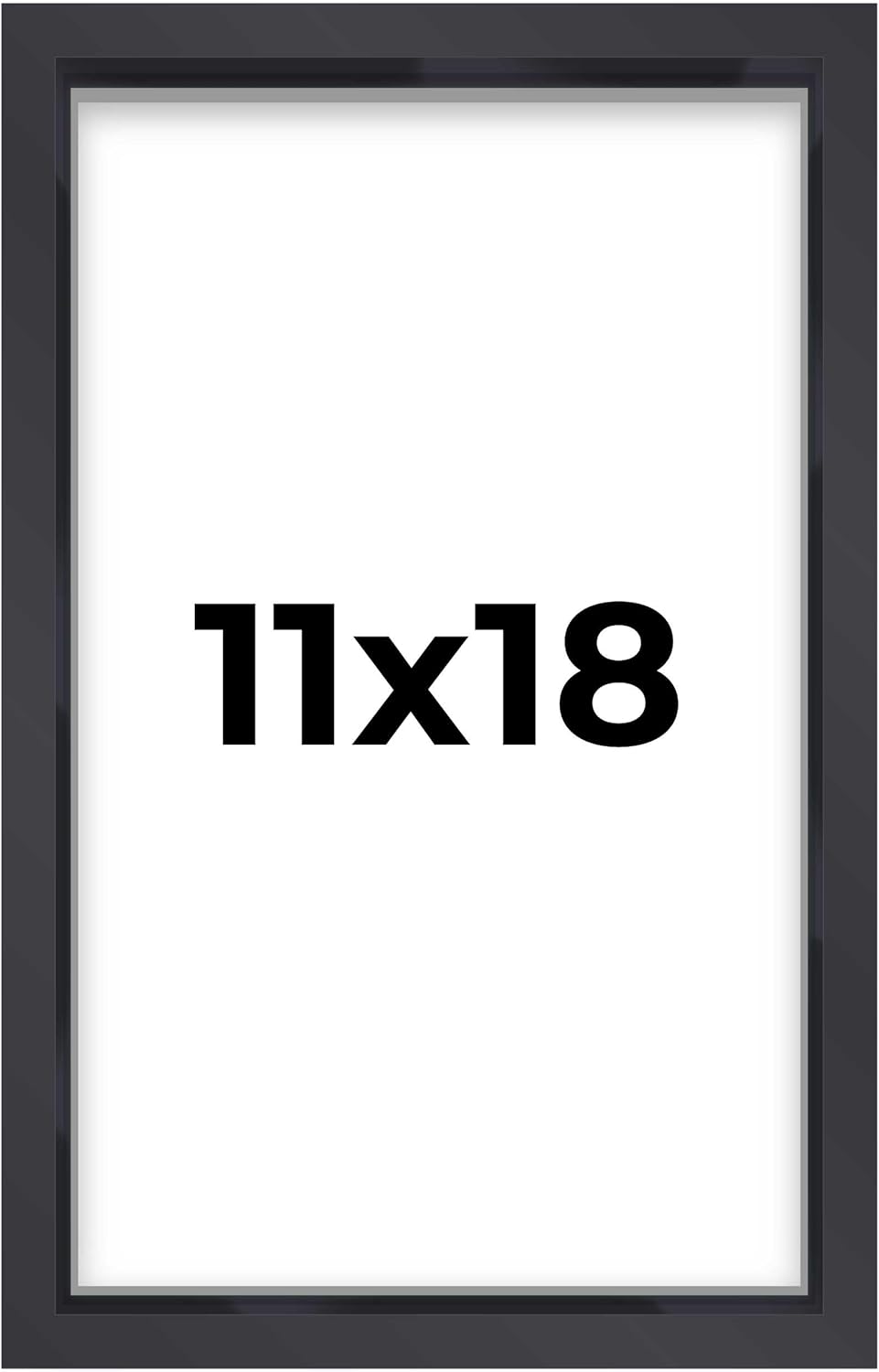 14x14 Shadow Box Black | 3/4" Depth of Usable Space | Solid Wood Pine | Includes UV Resistant Acrylic Plexiglass, Acid-Free Backing & Hanging Hardware | Made to Order in USA - Colors G