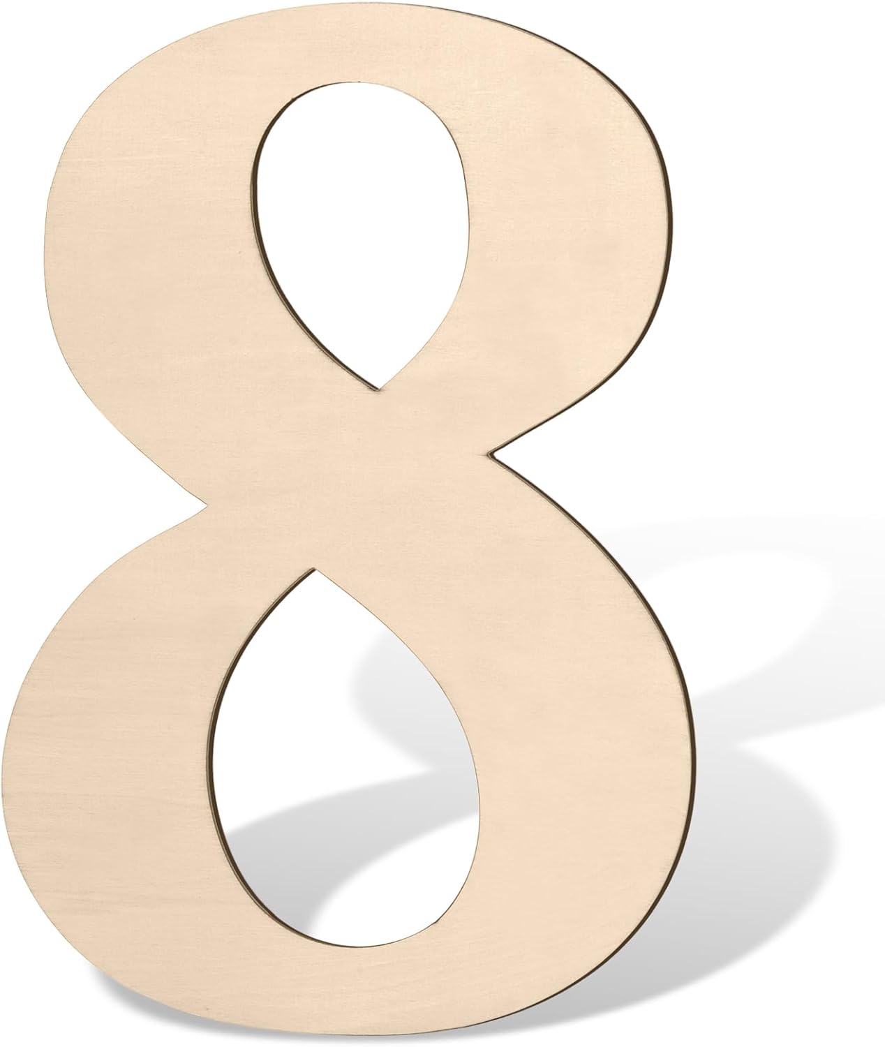 17 inch Large Wooden Sign & for Wall Decor, Big Wood Symbol &, Giant Paintable Blank Wooden Shapes for Crafts, Unfinished Wood Cutouts for Birthday Party, Rustic Wedding, Christmas Decor, Baby Shower