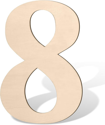 17 inch Large Wooden Sign & for Wall Decor, Big Wood Symbol &, Giant Paintable Blank Wooden Shapes for Crafts, Unfinished Wood Cutouts for Birthday Party, Rustic Wedding, Christmas Decor, Baby Shower