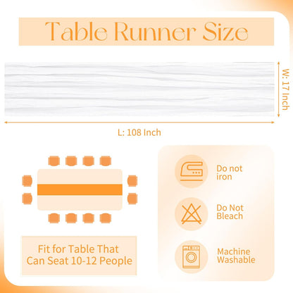 10 Pack Beige Cheesecloth Table Runner 17x108 Inch Boho Gauze Cheese Cloth Table Runners for Wedding Party Baby Shower Birthday Home Decor