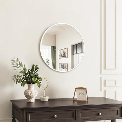 Fabuday Black Circle Mirror for Wall 20 inch - Round Mirrors for Bathroom, Entryway, Living Room, Hallway, Bedroom Decor, Small Matte Framed