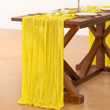 Socomi 3pcs Sage Green Cheesecloth Table Runner Summer Boho Rustic Gauze 120 inch 10FT Cheese Cloth Sheer Runner for Wedding Party Baby Shower Home Decor Holiday Decorations