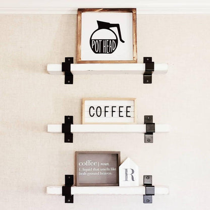 Coffee Bar Sign Decor 8x17 Inch, Coffee Sign Decor, Wooden Kitchen Wall Art