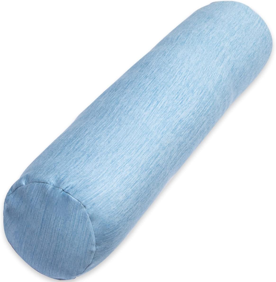 1 MIDDLE ONE Body Pillow for Adults, Bolster Pillow with Removable Velvet Cover, Long Round Cervical Roll Pillow, 47 x 7.87 Inches, Grey