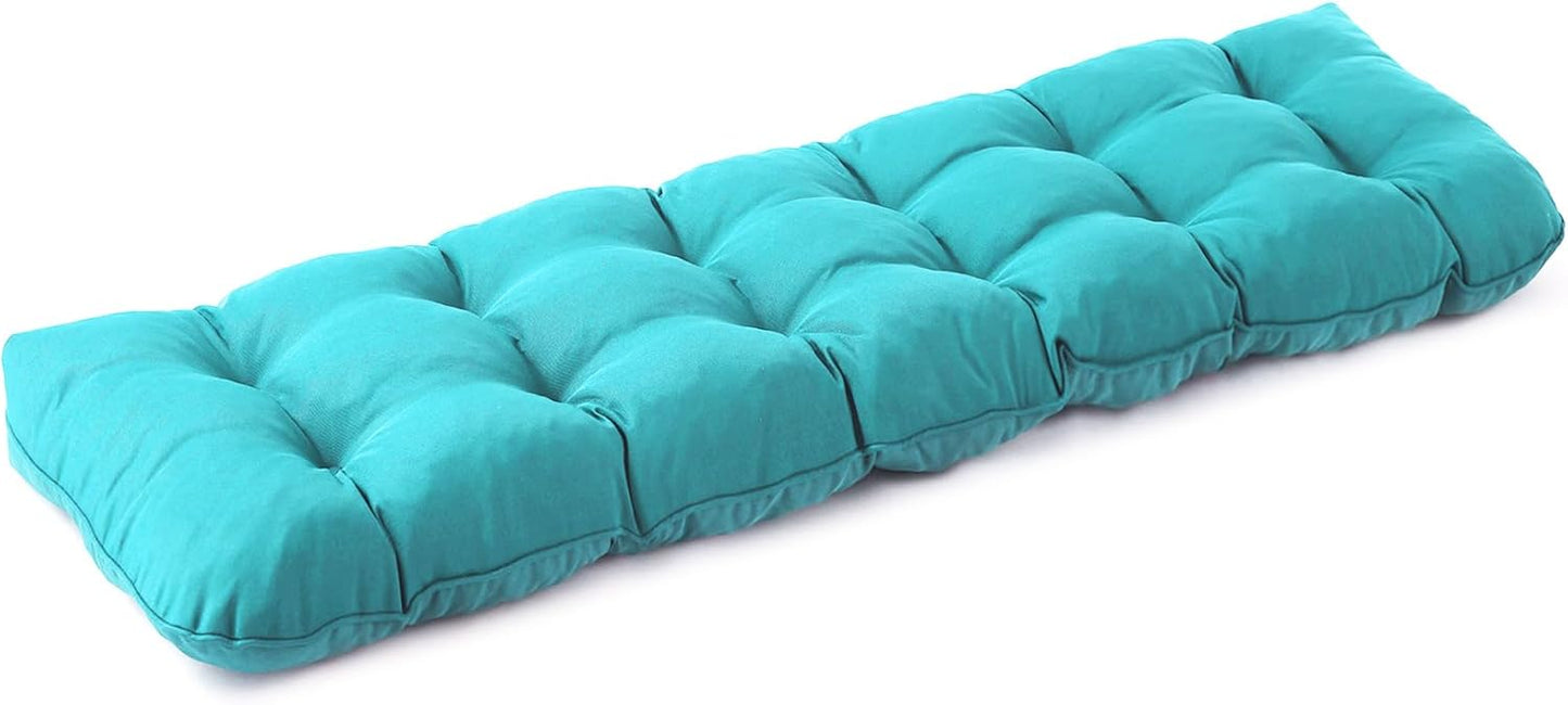 IPYNBAP Outdoor Bench Cushion, 48x18x5 Inch, Waterproof Bench Cushion for Outdoor/Indoor Furniture, Tufted Patio Bench Seat Cushion, Fade Resistant Outdoor Cushions for Porch Swing Couch, Navy Blue